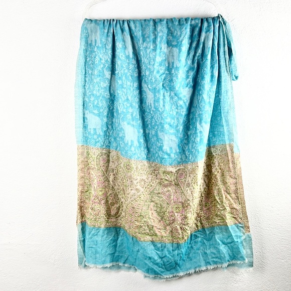 🦚🤎BUNDLE OF SCARVES!! Teals & Browns Random Mix - Picture 15 of 16